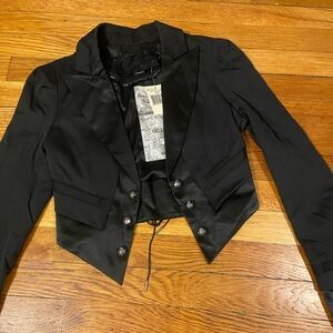 Guess Black Satin Women's Blazer